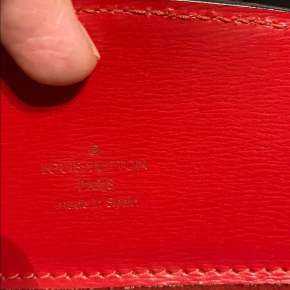 LV red shoulder bag (authentic) - Picture 8 of 14
